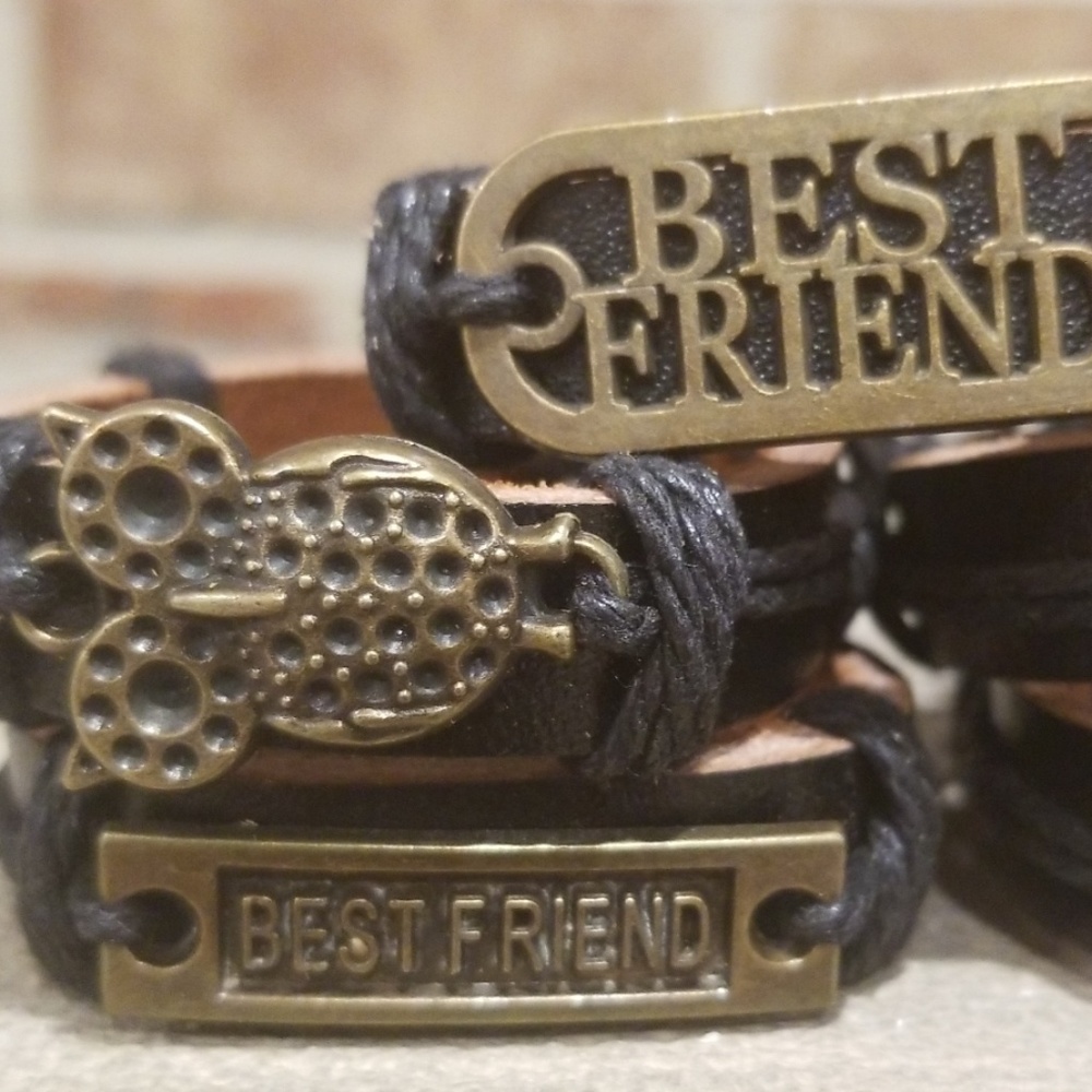 Black and Gold Plated Bracelets - Picture 7 of 8